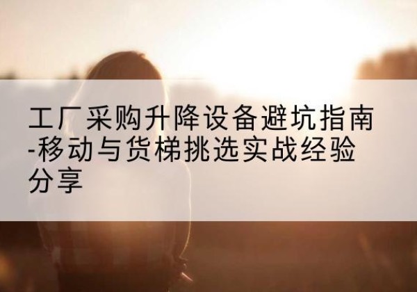 霍尔果斯移动式升降机怎么选-工厂采购升降设备避坑指南-移动与货梯挑选实战经验分享