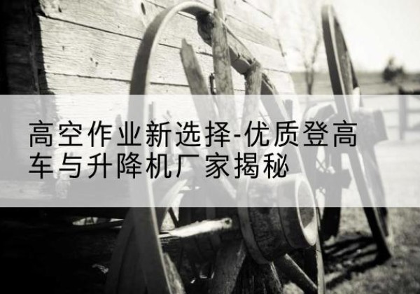 霍尔果斯登高车厂家-高空作业新选择-优质登高车与升降机厂家揭秘